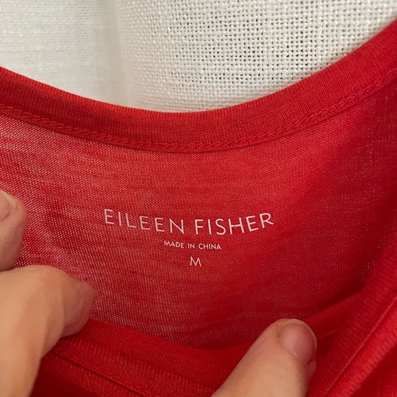 Eileen Fisher Flowy Tank Dress, size medium. Asymmetrical hem. - Picture 4 of 9